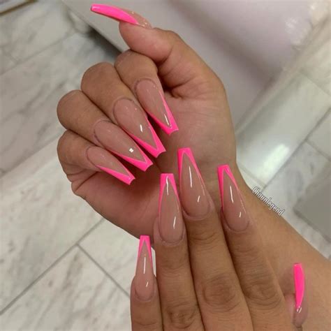 french nails coffin|bright summer coffin nails.